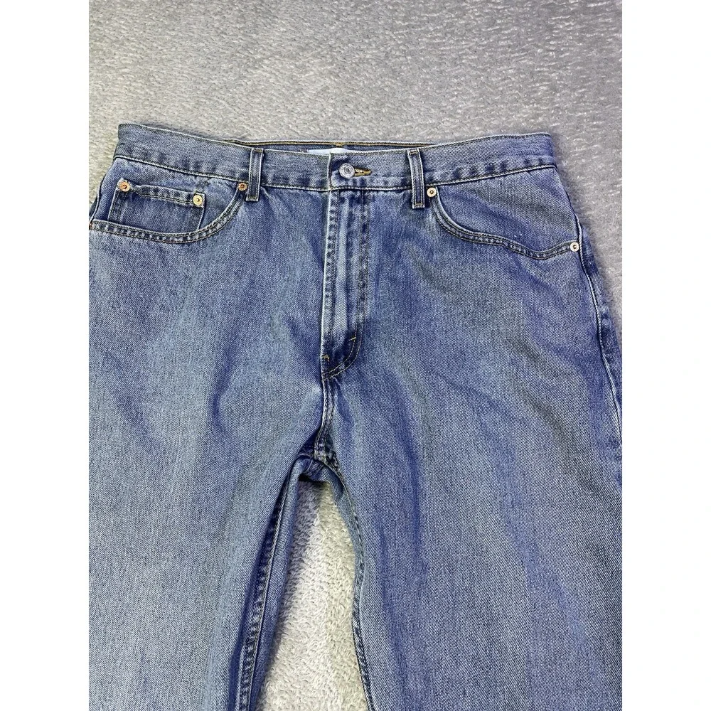 Levi's 505 Jeans Men's 36X32(Tag 38X32) Blue Denim Regular‎ Fit